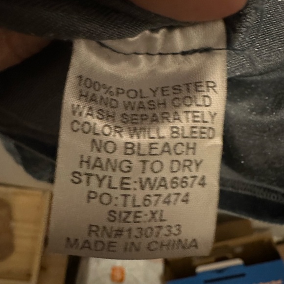 Velvet Long Sleeve 3 Tier Collar Button Down Dress STEEL BLUE XL - Picture 4 of 6